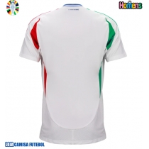 Camisa de Futebol Itália Equipamento Secundário Europeu 2024 Manga Curta